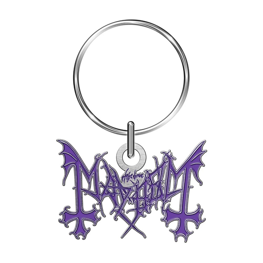 Mayhem - Purple Logo Schlüsselring - Lila/Silberfarben